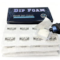 24PCS POSEIDON Tattoo Dip Foam Sponge Caps Disposable Tattoo Dip For Cleaning Tattoo Needle Tattoo Accessories