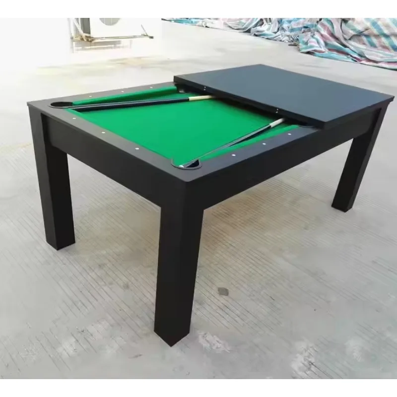 2-in-1 Home Folding Billiard Table 7-foot Furniture-Style Ball Return Function - for Billiard Pool Dining Snooker