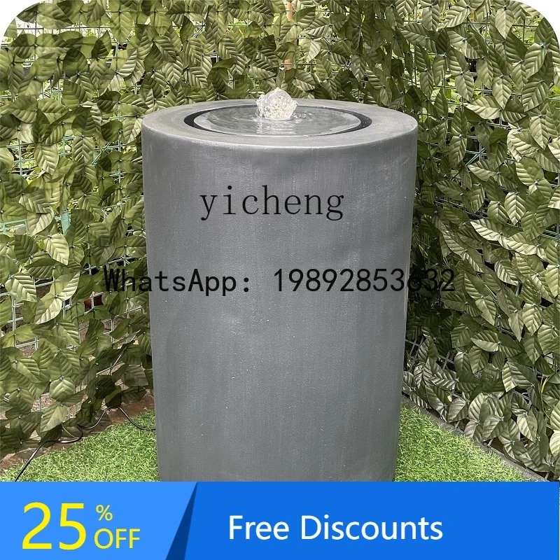 AA  simple modern flowing water makes money fountain ornament office  entrance decoration outdoor courtyard landscape