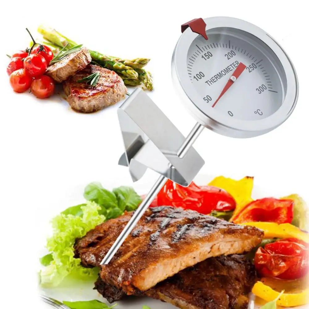 Meat Wine Jam Steak Kitchen Turkey Oven BBQ Grill Stainless Steel Stem With Instant Read Temperature Gauge Food Thermometer