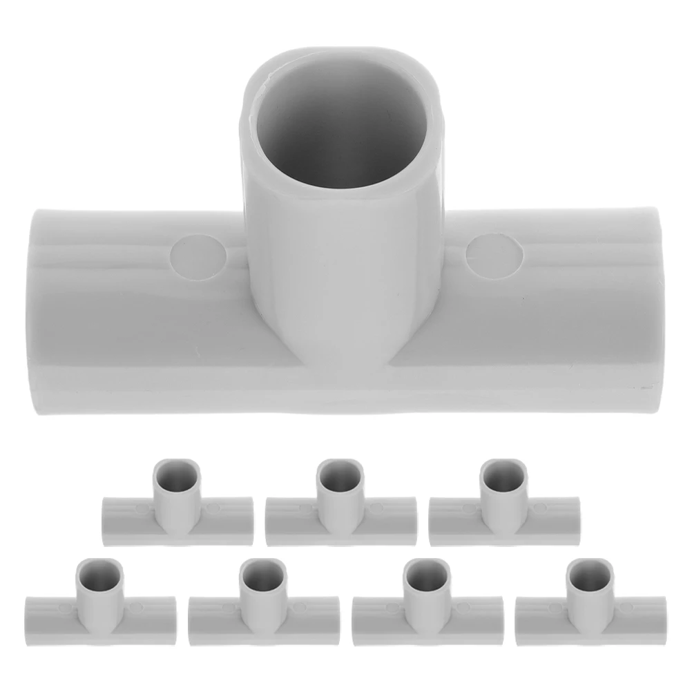 

8 Pcs Baby Guardrail Playpen Replacement Parts Gate Fence Yard T 3 Way Pipe Connectors Fittings For Trampolines And Playground