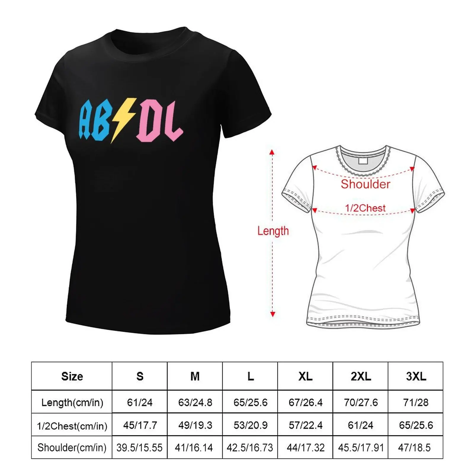 Abl-女性の特大コットンTシャツ、トップス