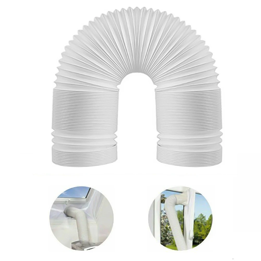 150CM/200CM Flexible Air Conditioner Exhaust Pipe Vent Hose Duct Outlet Home Improvement Air Conditioner Parts