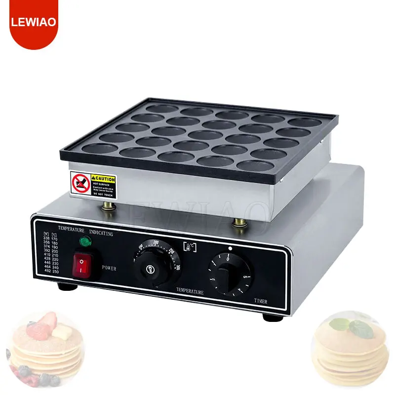 

Mini Pancake Maker 25pcs Mini Pancakes Maker Machine 950W Mini Dutch Pancakes Maker Machine