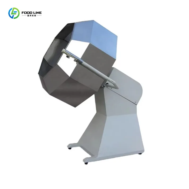 Máquina Personalizada para Sazonar Palomitas de Maíz Octogonales, Equipo Mezclador de Sabores para Frutos Secos y Snacks