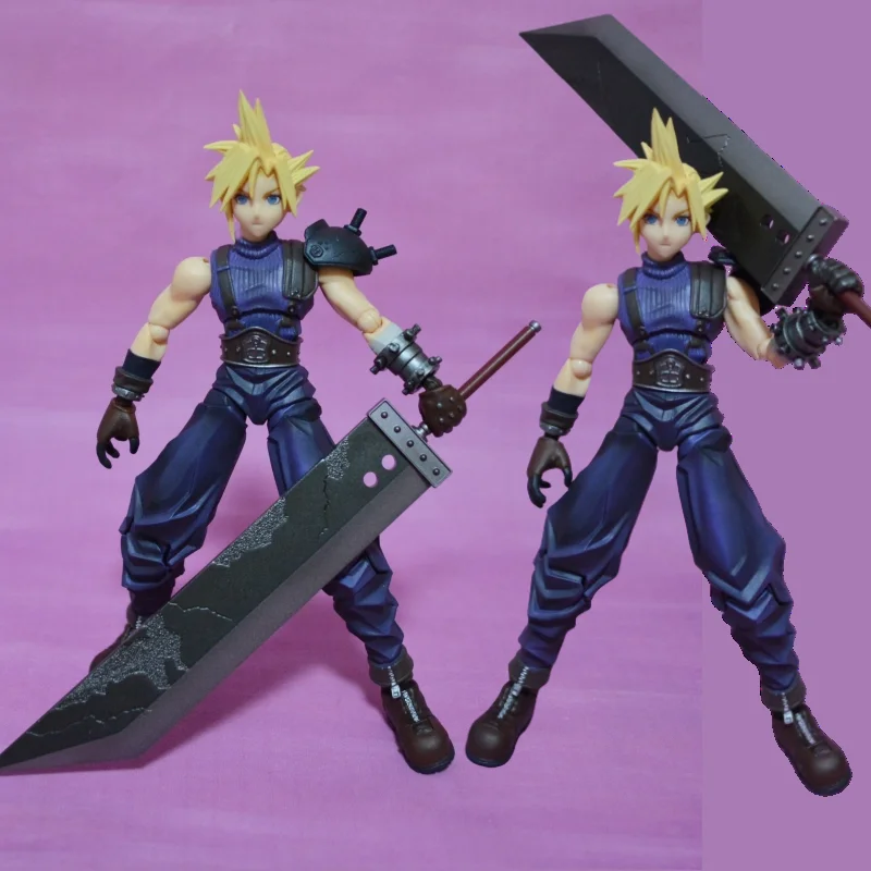 

In Stock Genuine Bring Art Ba Final Fantasy Vii Cloud Action Figure Collectible Toy Model Handmade Claude Se Desk Decor Gift