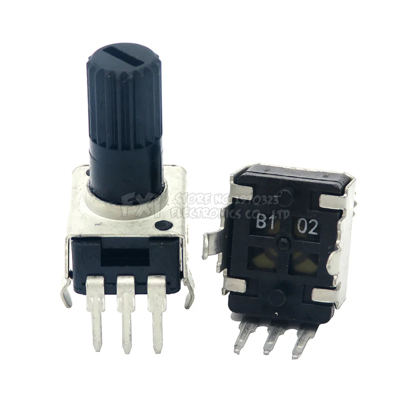 Resistor ajustável com 9 tipo 3Pin selo, RV09, potenciômetro, eixo de 12.5mm, 1k, 2k, 5k, 10k, 20k, 50k, 100k, 0932, PCes 10