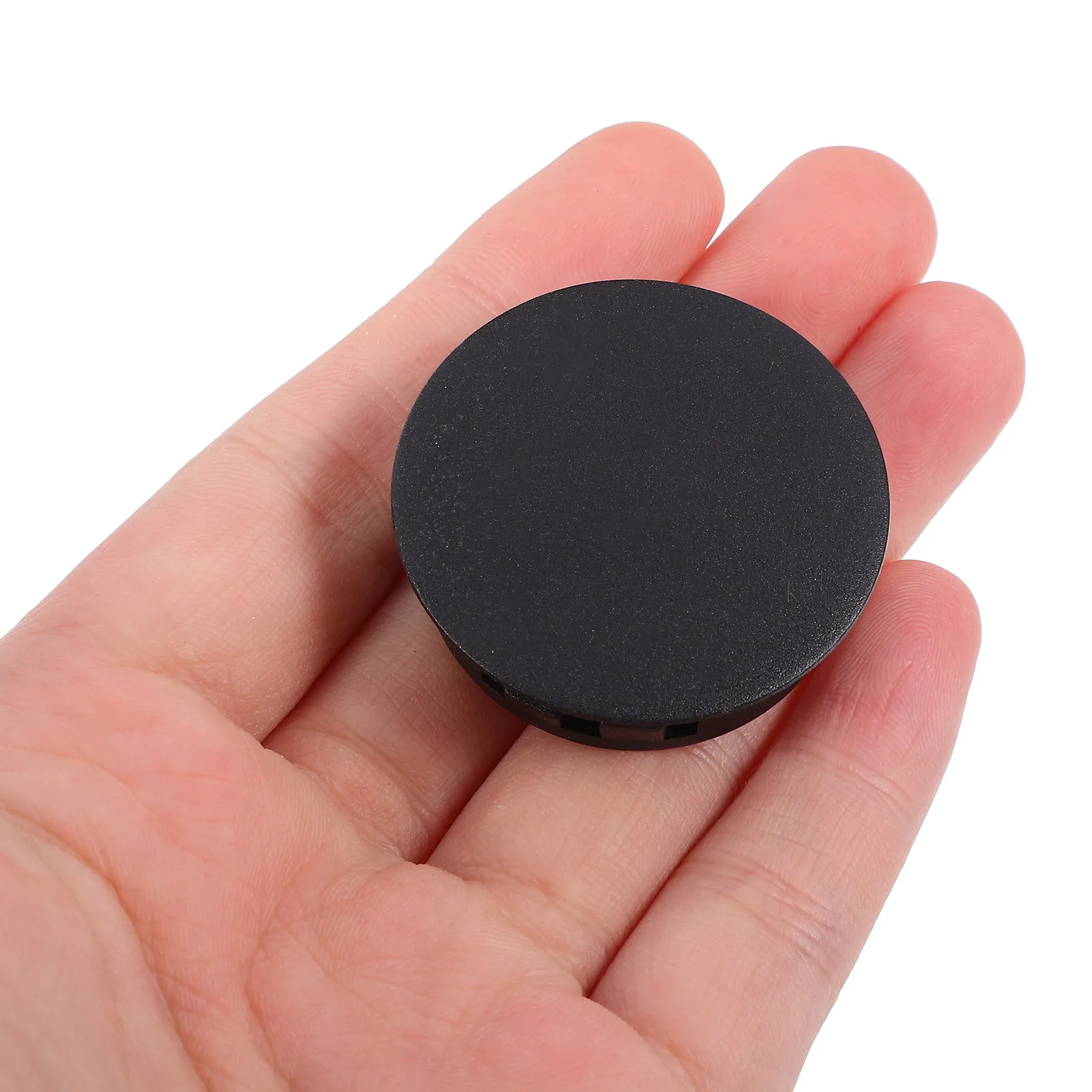50Pcs Plastic Flush Furniture Hole Plugs Round Snap in Locking Type for Cabinet Chairs Tables Panel Hole Covers
