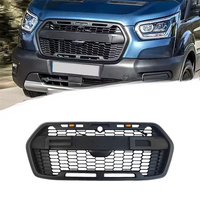 For Ford Transit Custom MK8 19-25 & North America Transit 2020-2025 Front Grille Gloss Black Direct Fit Replacement Easy Install
