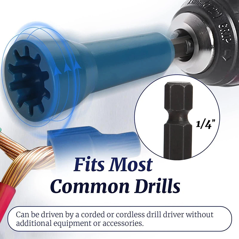 Ferramentas De Torção De Fio Para Drivers De Broca De Poder, Motorista De Porca, Torção Torcida, Dispositivo De Cabo De Eletricista