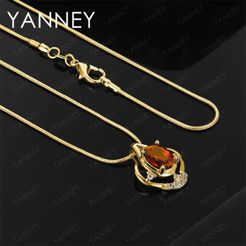 

18K Gold 16-30 inch Exquisite Zircon Pendant Necklace - Charming and Stylish Engagement Jewelry for Women