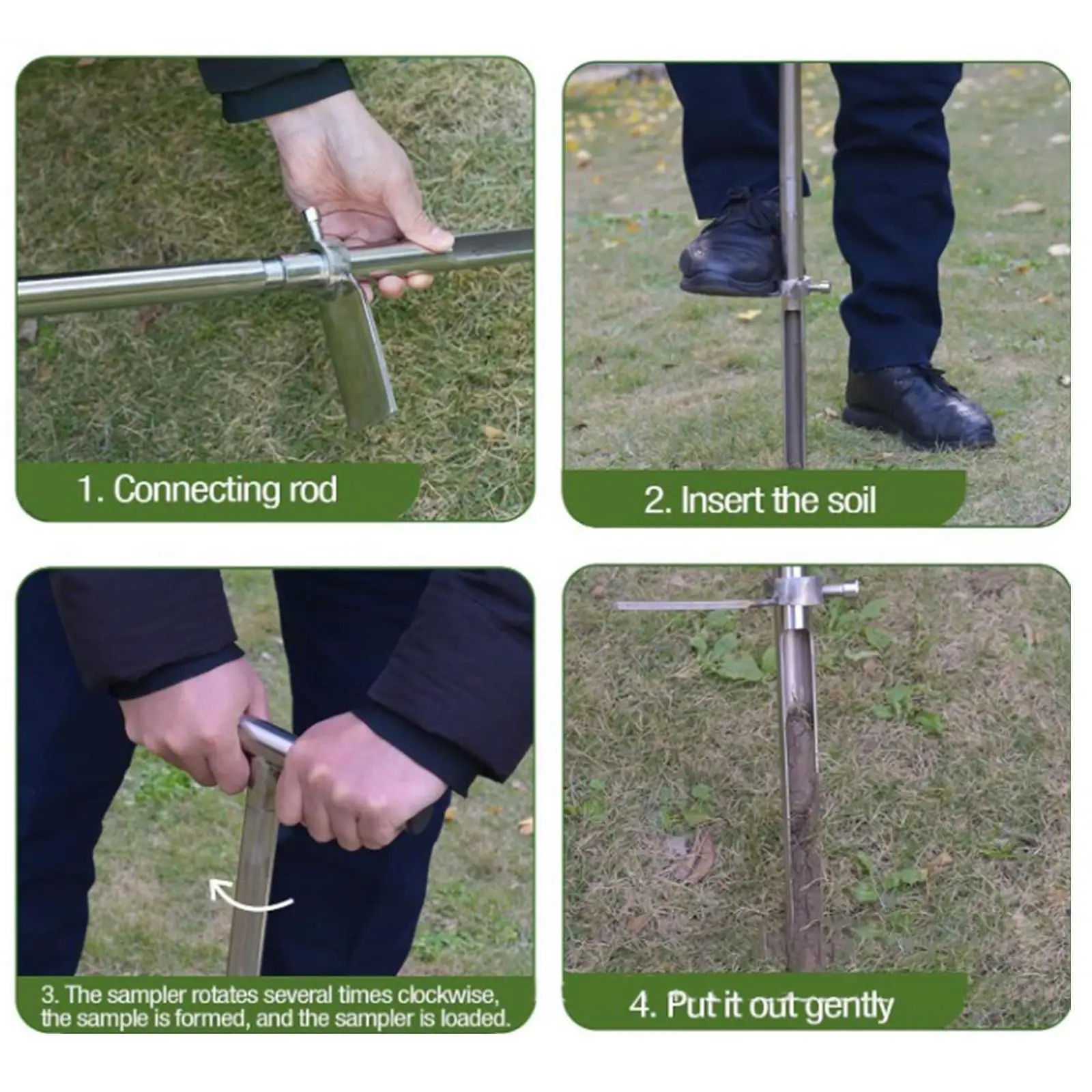 

Пробойник почвы, пробойник для сада, заднего двора, пробойник почвы из нержавеющей стали для сельского хозяйства