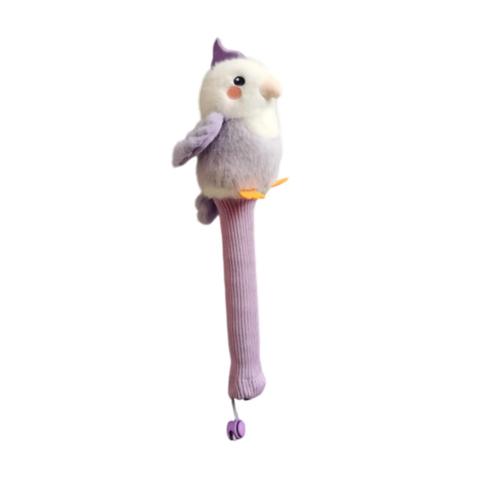 Cartoon Bird Badminton Racket Handle Protective Cover Soft Flannel Knitted Fleece Anti Skid Sweat Absorbent Grip for Sport
