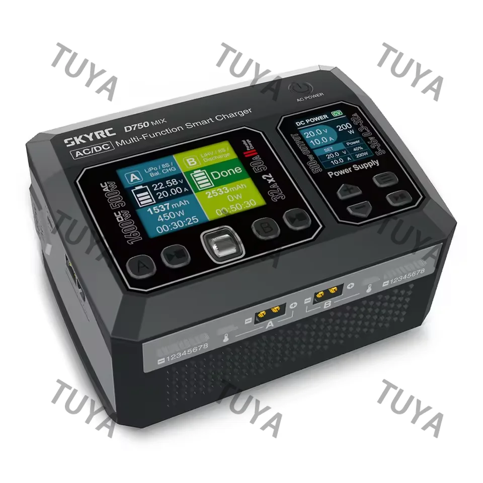 D750 MIX Charger AC500W DC1600W 8S Lipo For LiPo/LiFe/Li-ion/LiHV/NiMH/NiCd/Pb