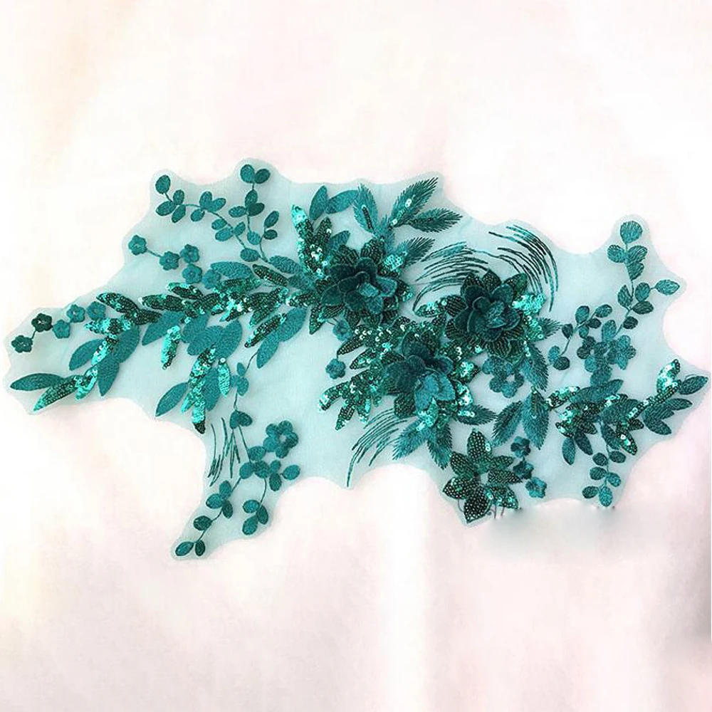 1Pc Lace Applique Wedding Dress Clothing Decoration Material diy Accessories Lace Patch 45.5*27.3cm