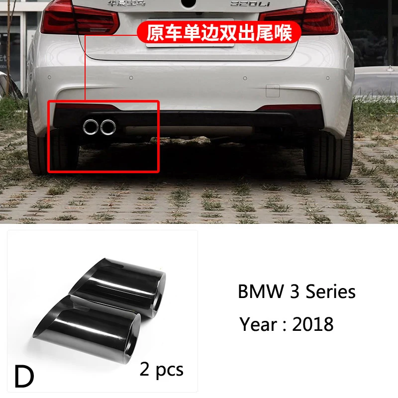 Uitlaatsierstukken van roestvrij staal voor BMW 1 2 3 4 5 Serie X1 3GT F20 F22 F30 F32 F34 F36 F10 F48 autostyling