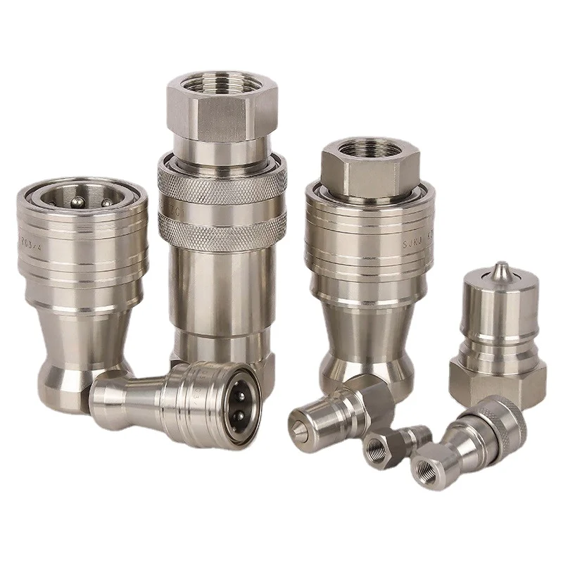 1/8 "3/4" 1/4 "3/8" 1/2 "bsp npt Buchse 3/4 Edelstahl kzf hydraulischer selbstsicher nder Schnell anschluss Hochdruck – Detail 3