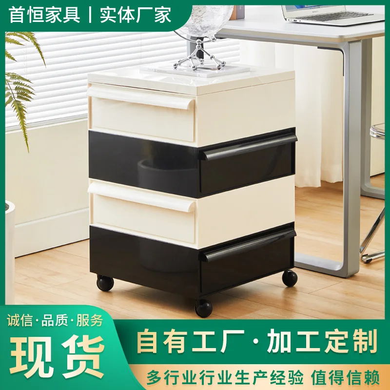 Customized ins mobile storage, simple and creative small cabinet, panda cabinet, antique bedside table, mini simple side cabinet