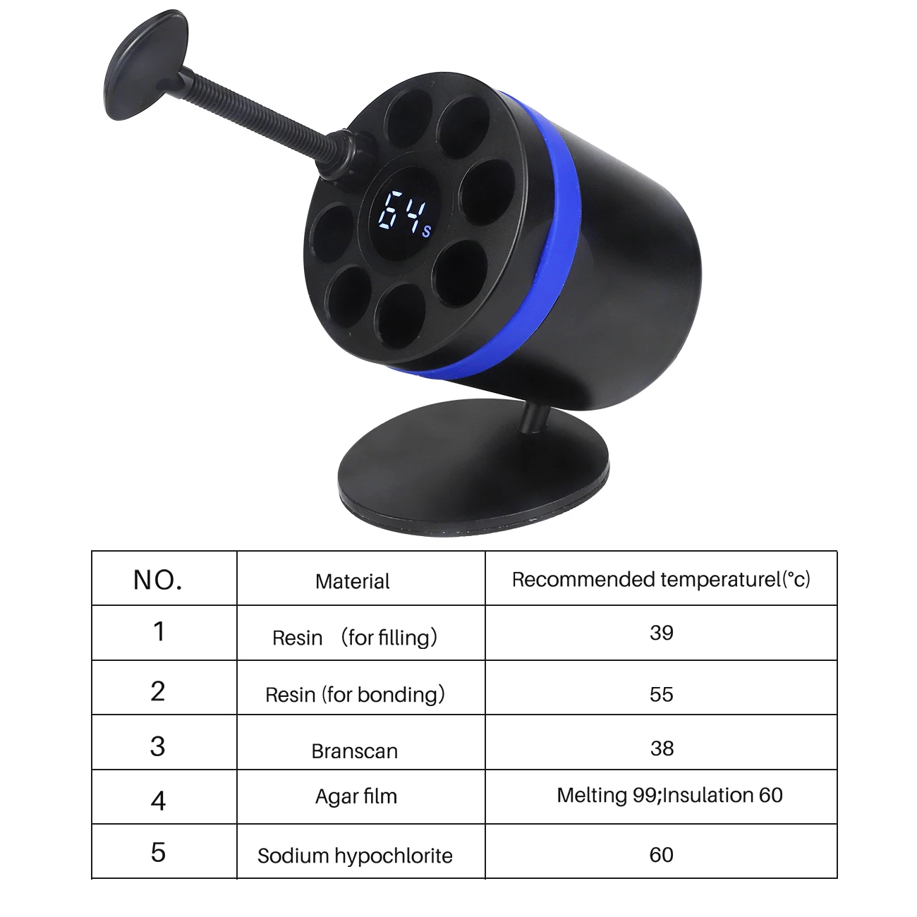 Riscaldatore dentale AR riscaldatore in resina composita con schermo di visualizzazione attrezzatura per scaldavivande materiale dentista spina usa o ue