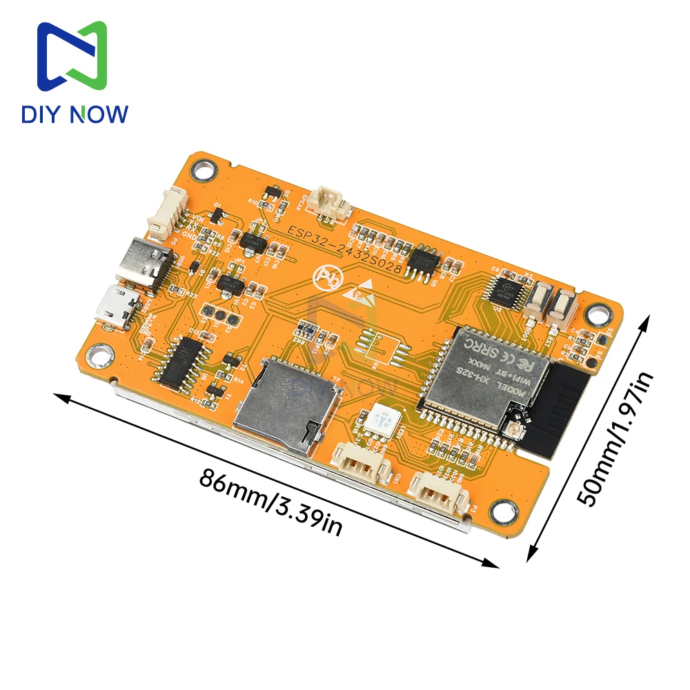 ESP32 2.8-inch OLED touchscreen development board ESP32-2432S028 development board for 1000KH/s hash rate operation Type- C