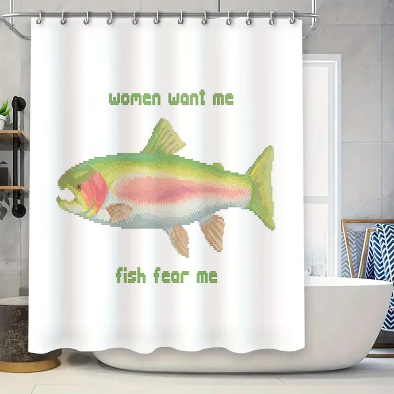 

Занавеска для душа с рыбой, океан, морская жизнь, декор, набор для ванной комнаты, водонепроницаемый моющийся домашний декор, художественный узор, подарок в стиле природы