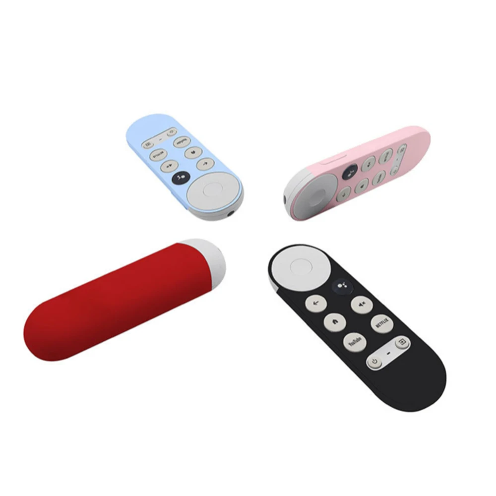 ​Soft Silicone Case For Chromecast Remote Control Protective Cover Protective Shell For Google TV Voice Remote Control