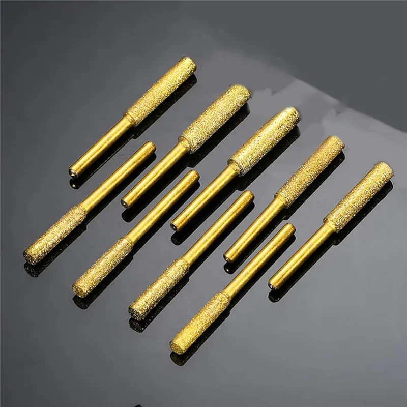 

Высокое качество-120 шт. наборы алмазных точилок для бензопилы, высокая твердость с титановым покрытием, шлифовальный камень, набор для заточки бензопилы, 12