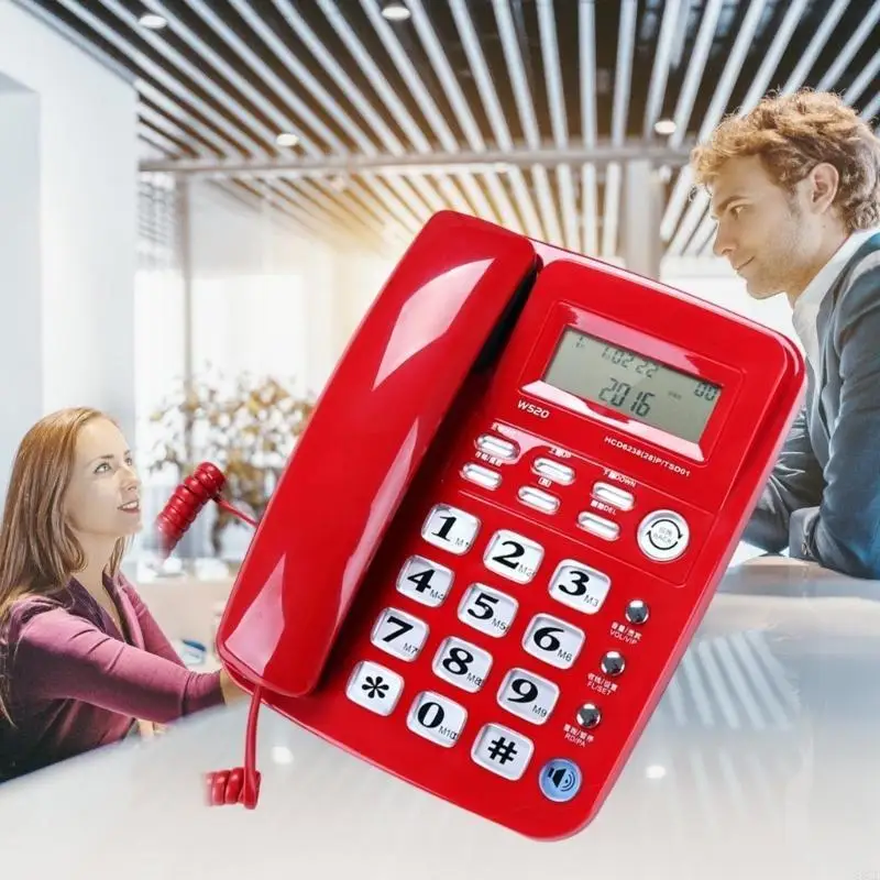 

Traditional Corded Phone With Large Button Clear Caller And Speakerphone For Elderly Friendly Use 83CE