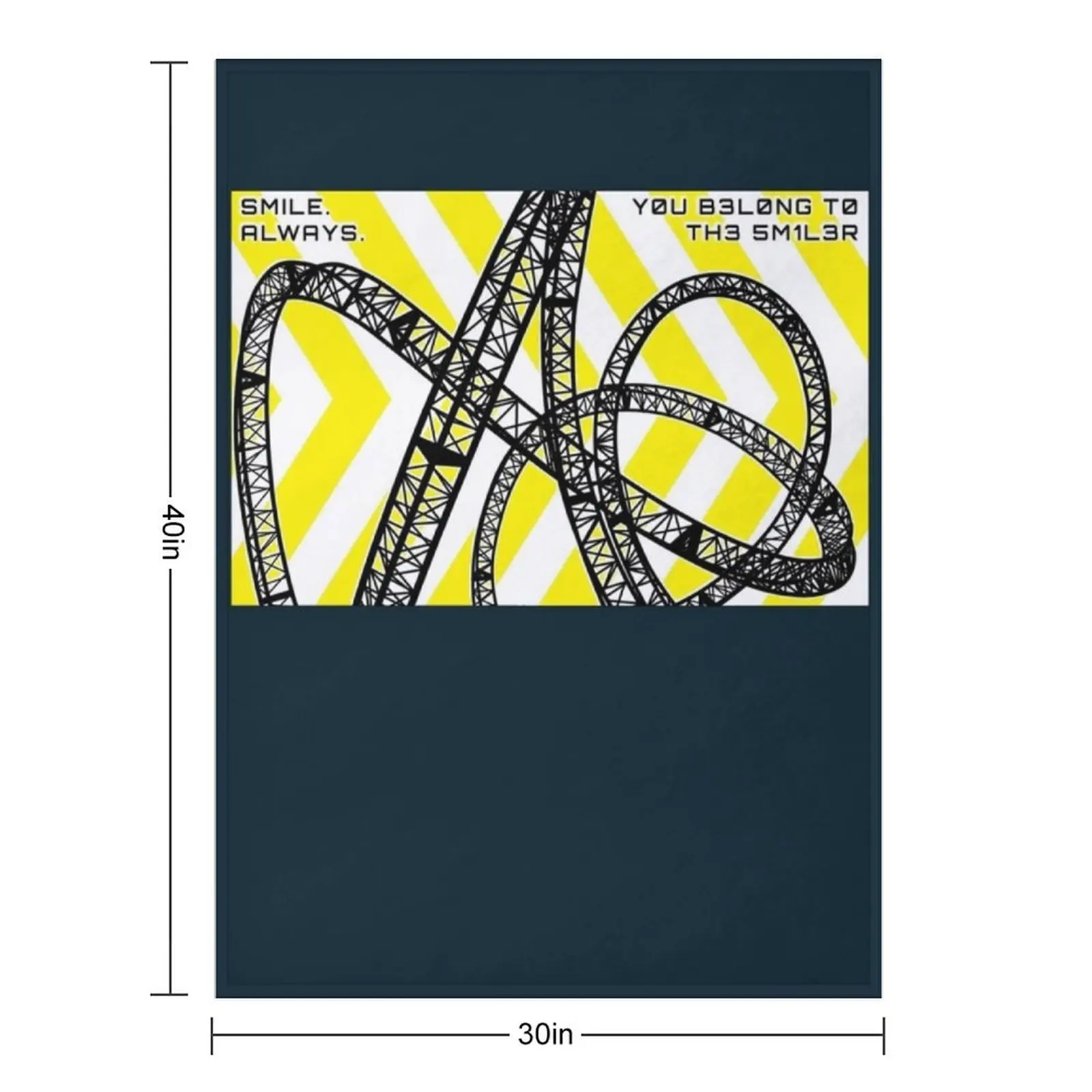 Y0U B3L0NG T0 TH3 5M1L3R ALTON TOWERS THE SMILER Throw Blanket Soft Plaid For Baby Luxury Throw anime Blankets