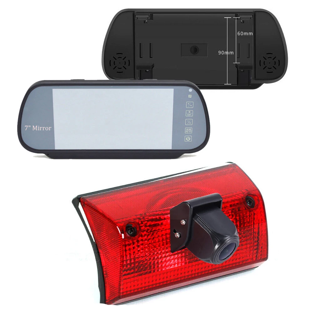 

brake light Car rear view Camera+7"Mirror for VW LT Mk II 2DL 2DM 2DA 2DB 2DC 2DD 2DE 2DF 2DG 2DH 2DK 1996 - 2007