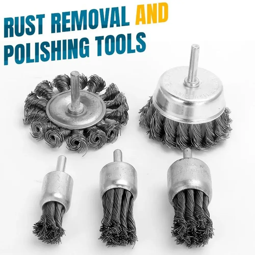 Accessories Universal Deburring Brush Polish Wear-resistant Steel Knot Brush Rust Removal Tools