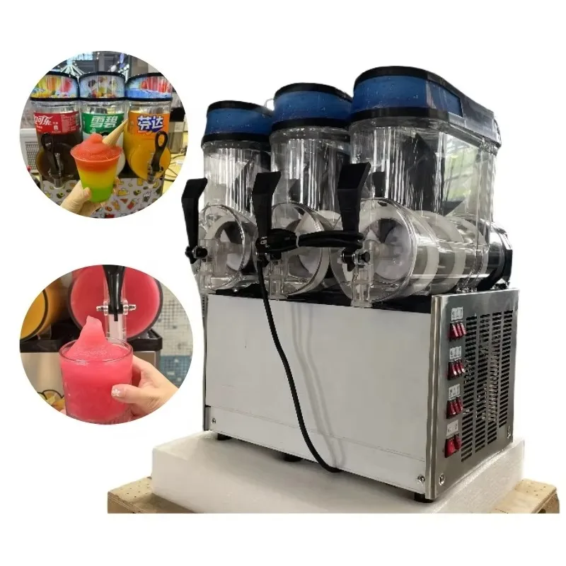 

110V/220V Italian Style Slush Machine, Industrial Frozen Drink & Granita Dispenser