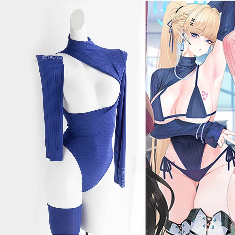 

Game Blue Archive ACGN Shimoe Koharu Ichinose Asuna Doujin Bikini Customized Cosplay Wig Adults Sexy Women Loli Uniform Suit