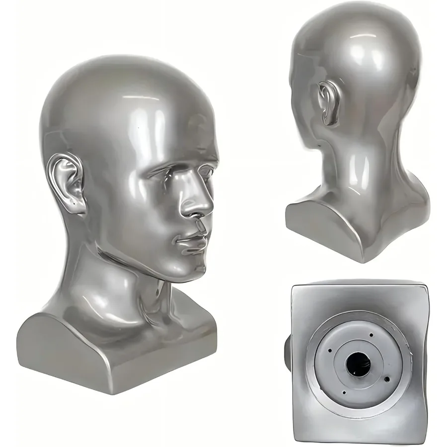 

Мужской манекен, профессиональная подставка для париков, шапок, наушников, масок, солнцезащитных очков, ювелирных изделий и шарфов, универсальный стиль