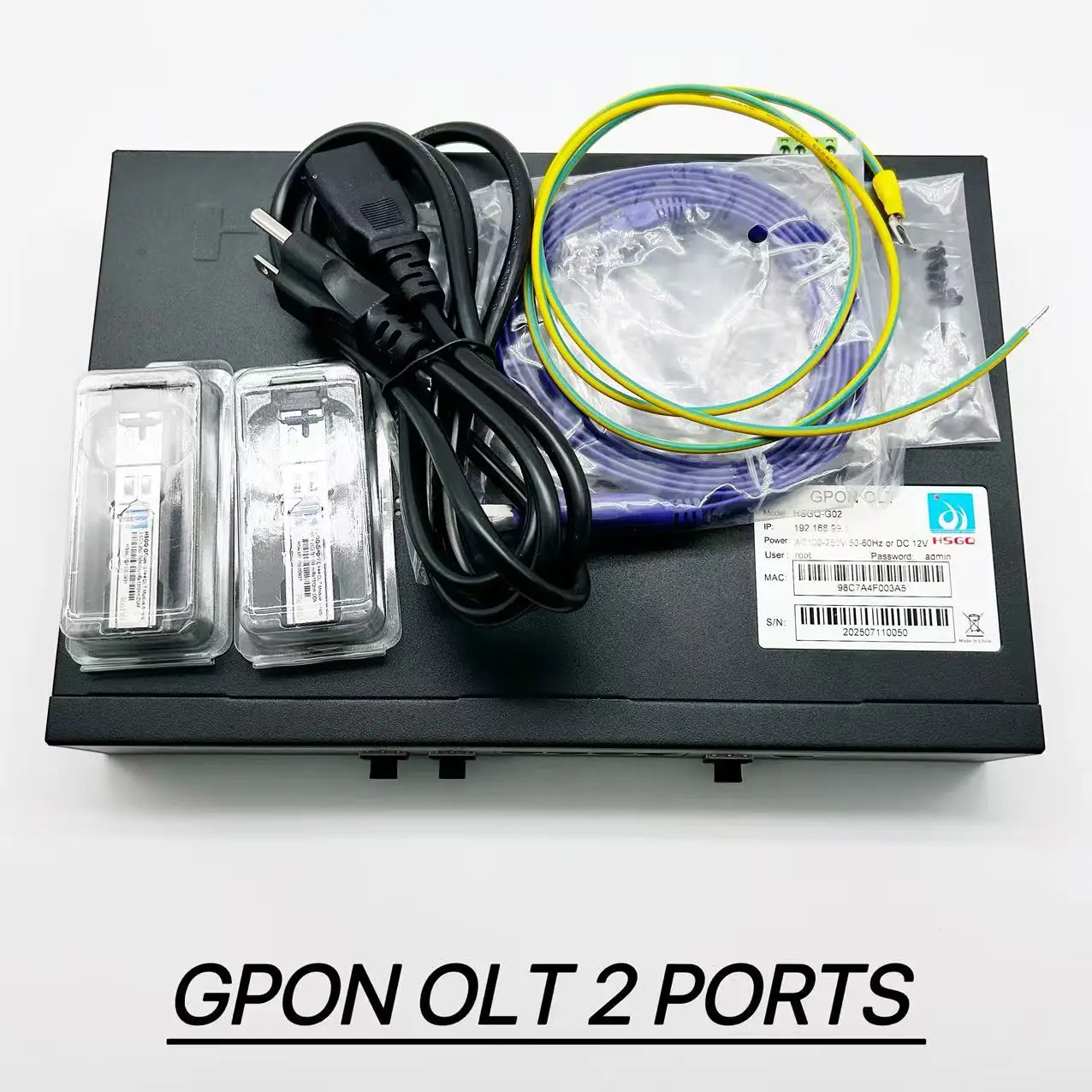 GPON OLT 2 PORTS SFP MODULE Tx1490nm/Rx1310nm Compatible with Huawei ZTE GPON ONU /ONT High quality FAST SHIPPING