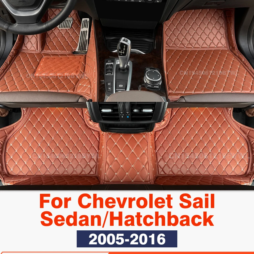 

For Chevrolet Sail Sedan/Hatchback 2005-2016 2015 2014 2013 Custom Car Floor Mat Automobile Carpet Cover Interior Accessories