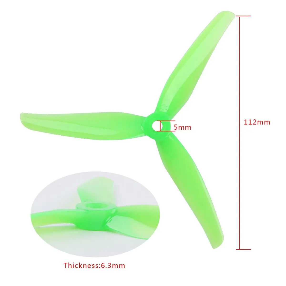 ABGN 2pairs Nazgul F5 5Inch Propeller 3-Blade Prop for -E 2207 Motor for RC FPV Racing Drone Part A