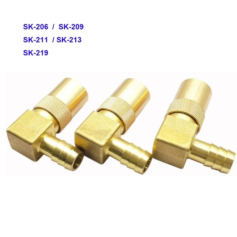 2PCS  JS Cooling Water Nozzles Connection Joints Mold Accessories SK Brass Quick Connector Plugs