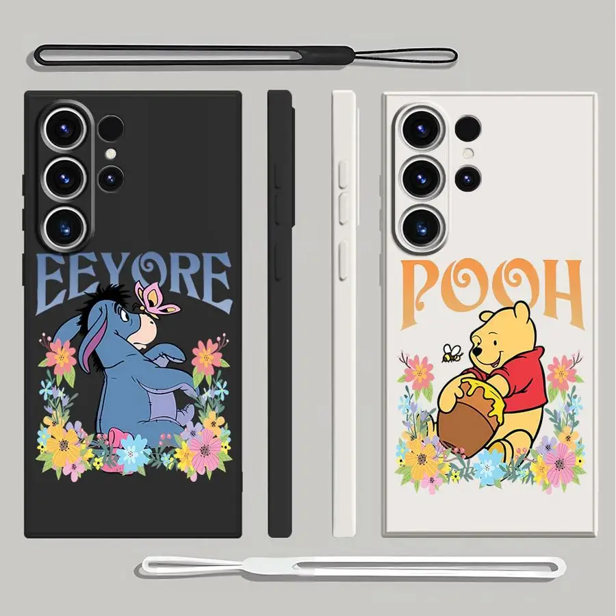 حافظة لهاتف سامسونج جالاكسي S23 S24 FE S20 نوت 20 10 Ultra S22 Ultra S21 Plus S25 Edge غطاء ناعم ديزني وين ذا بوه