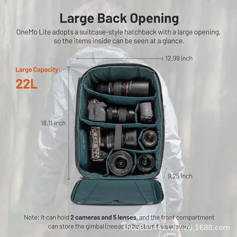 New Camera Bag Large Capacity Waterproof Backpack Micro Single Camera Storage Outdoor Travel Camera Bag view 2
