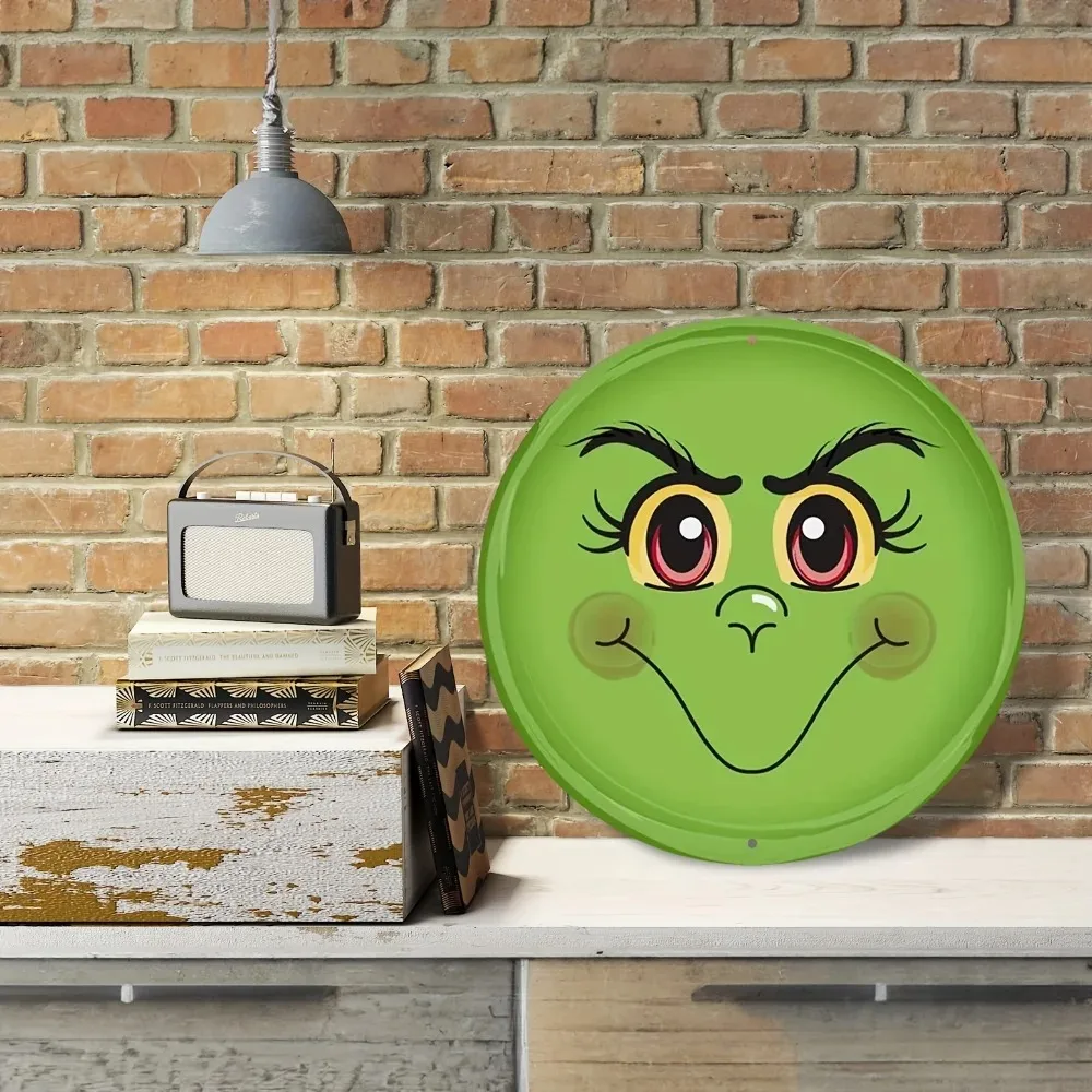 

- 1pc Aluminum Sheet 8"x 8" | Cute Cartoon Decoration Wreath Sign | Ideal Wreath Centerpiece & Room Decor