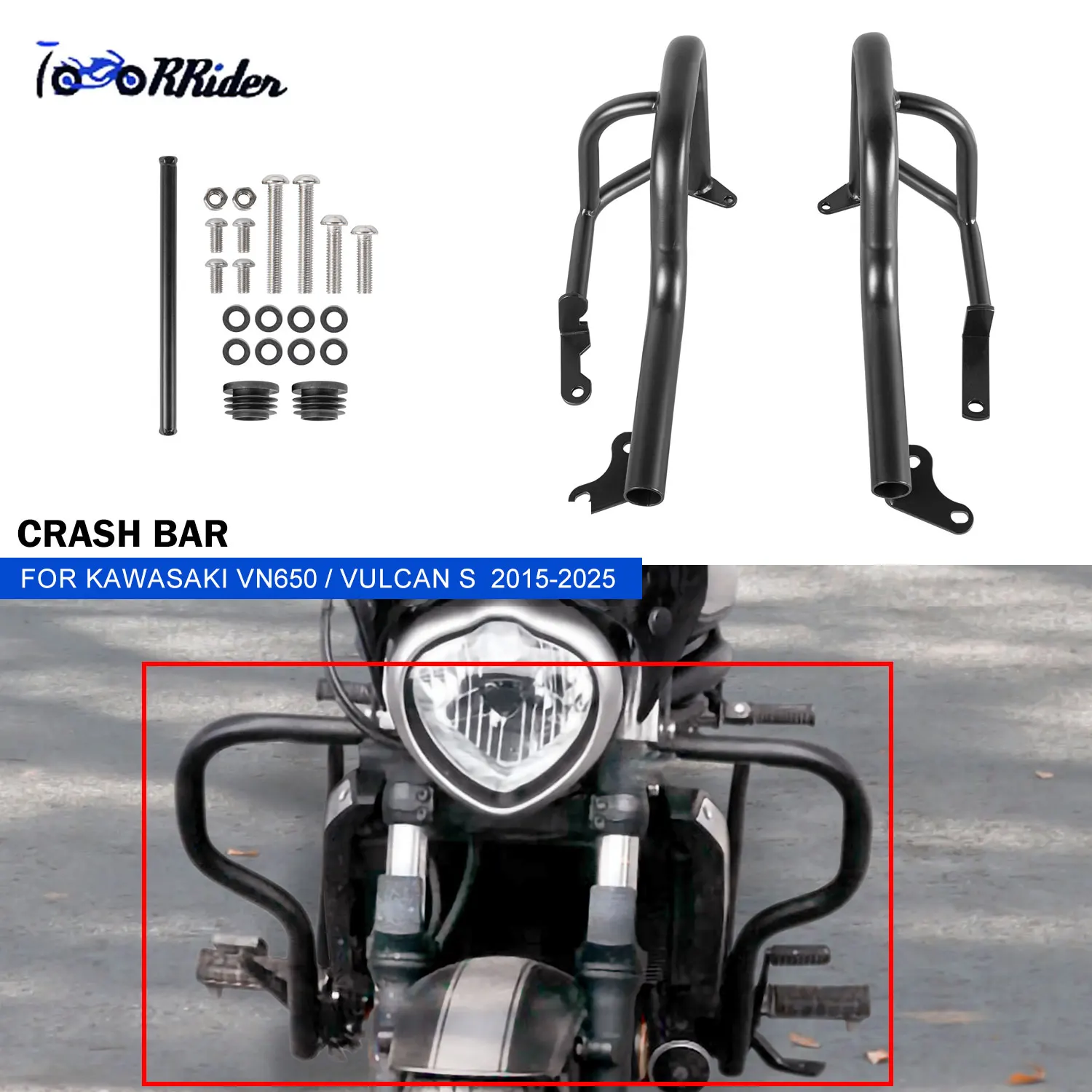 

For Kawasaki Vulcan S 650 VN650 EN650 2015-2024 Motorcycle Accessories Engine Guard Protector Bumper Crash Bar Frame Protection
