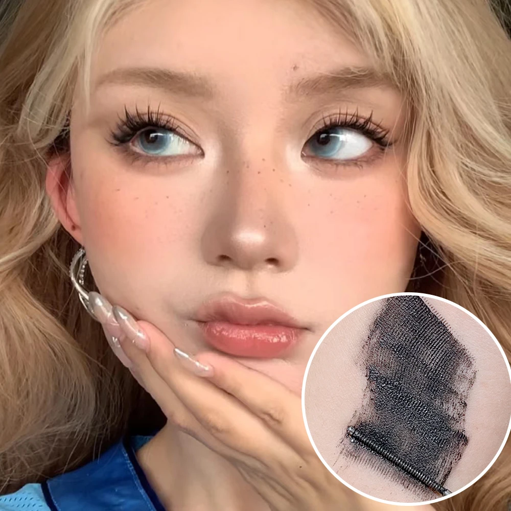 Mascara con tubo in acciaio arricciacapelli 3D Volume extra a lunga durata Ciglia naturali impermeabili Abbellisci le ciglia Mascara per strumenti di trucco coreano