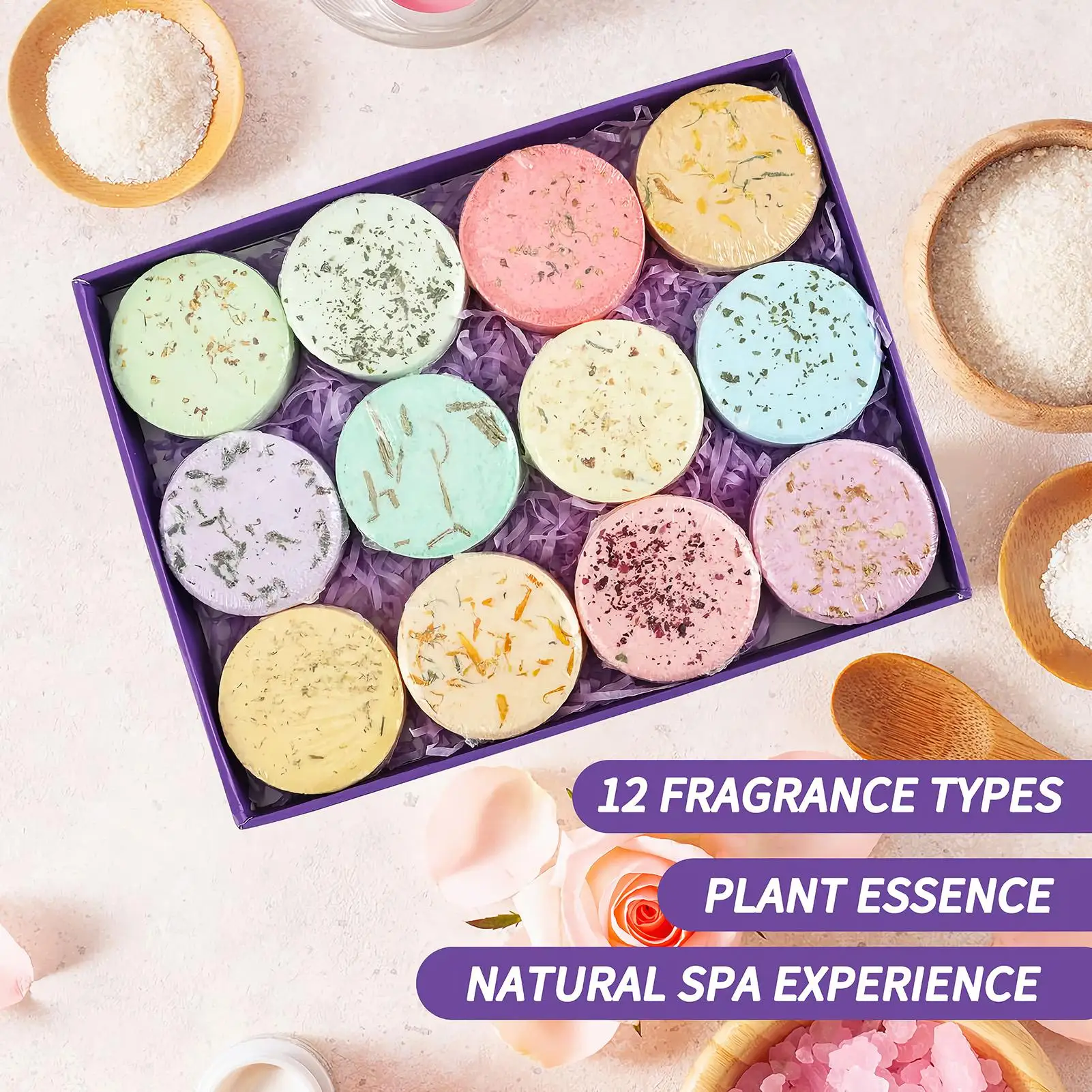 12 pièces/ensemble de pastille - Shower Steamer Tablet avis et prix