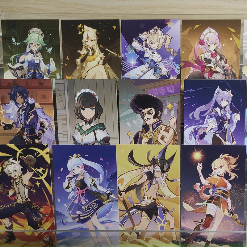 191Pcs/Set Hot Genius Invokation TCG Card Collection Xingqiu Yoimiya Keqing Photo Cards Anime Peripheral Tabletop Game Impact