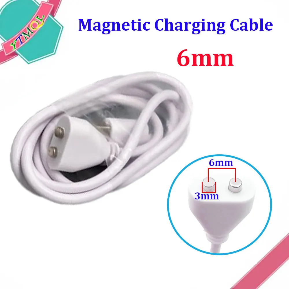 Magnetic Charging Cable 2pin center spacing 5mm 6/7/8/9/10mm Magnet Suctio USB Power charger for Beauty instrument Smart device