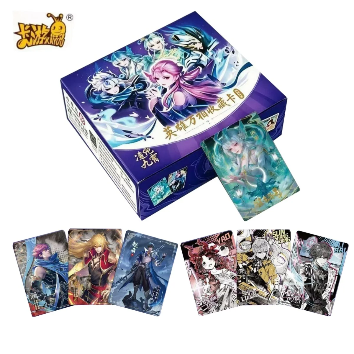 

Kayou Genuine Honor of Kings Cards Fun Shadow Pack Vol.1 Hero All-Phase Collectible Cards Anime Peripheral Cards Kids Toys Gifts