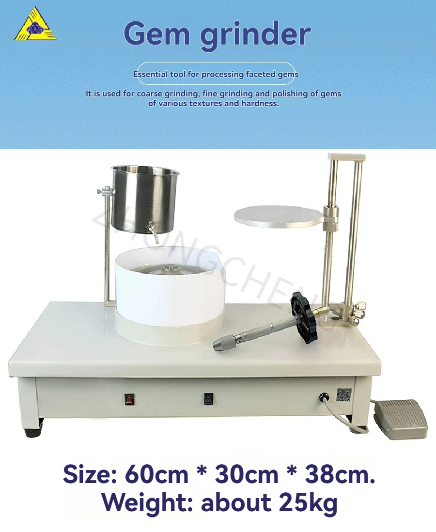 Gemstone ring surface forming angle machine, CNC lifting worktable type gemstone grinding machine, octagonal manual manipulator