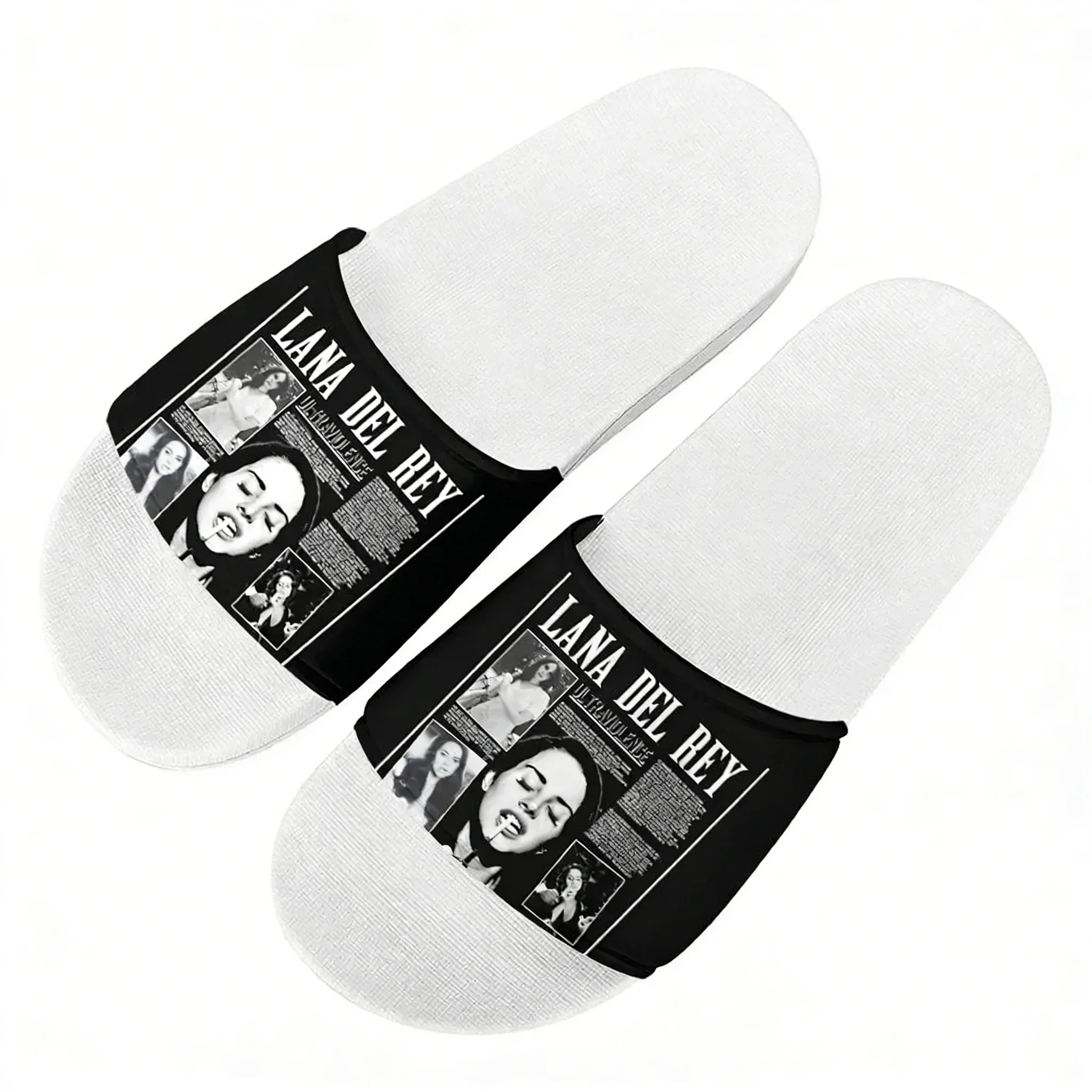 

Lana Del Rey Singer Slippers Home Water Shoes Mens Womens Summer Slipper Retro street Indoor Outdoor Shower light Pool Sandals