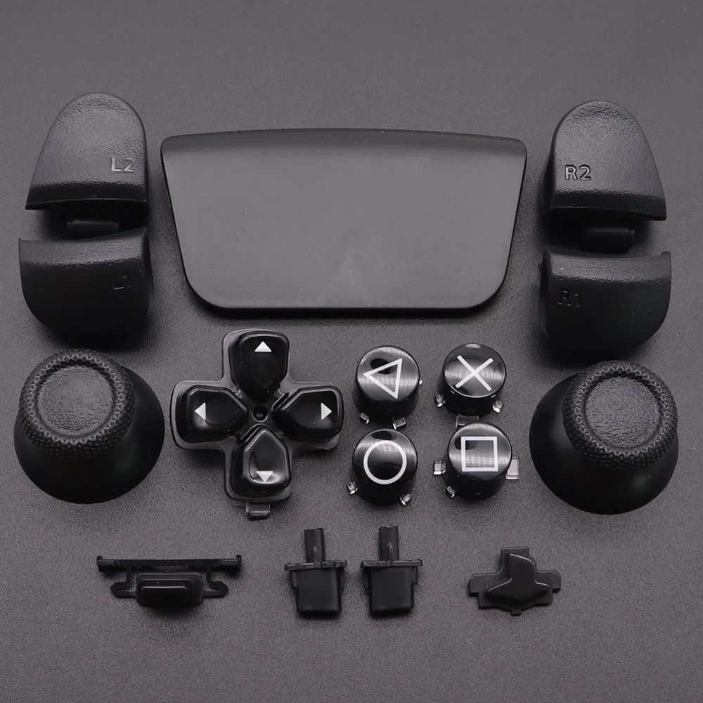 Replacement Buttons Set D-Pad L1 R1 L2 R2 Trigger Button Key Accent Ring For PS5 V2 2.0 BDM-020 Controller
